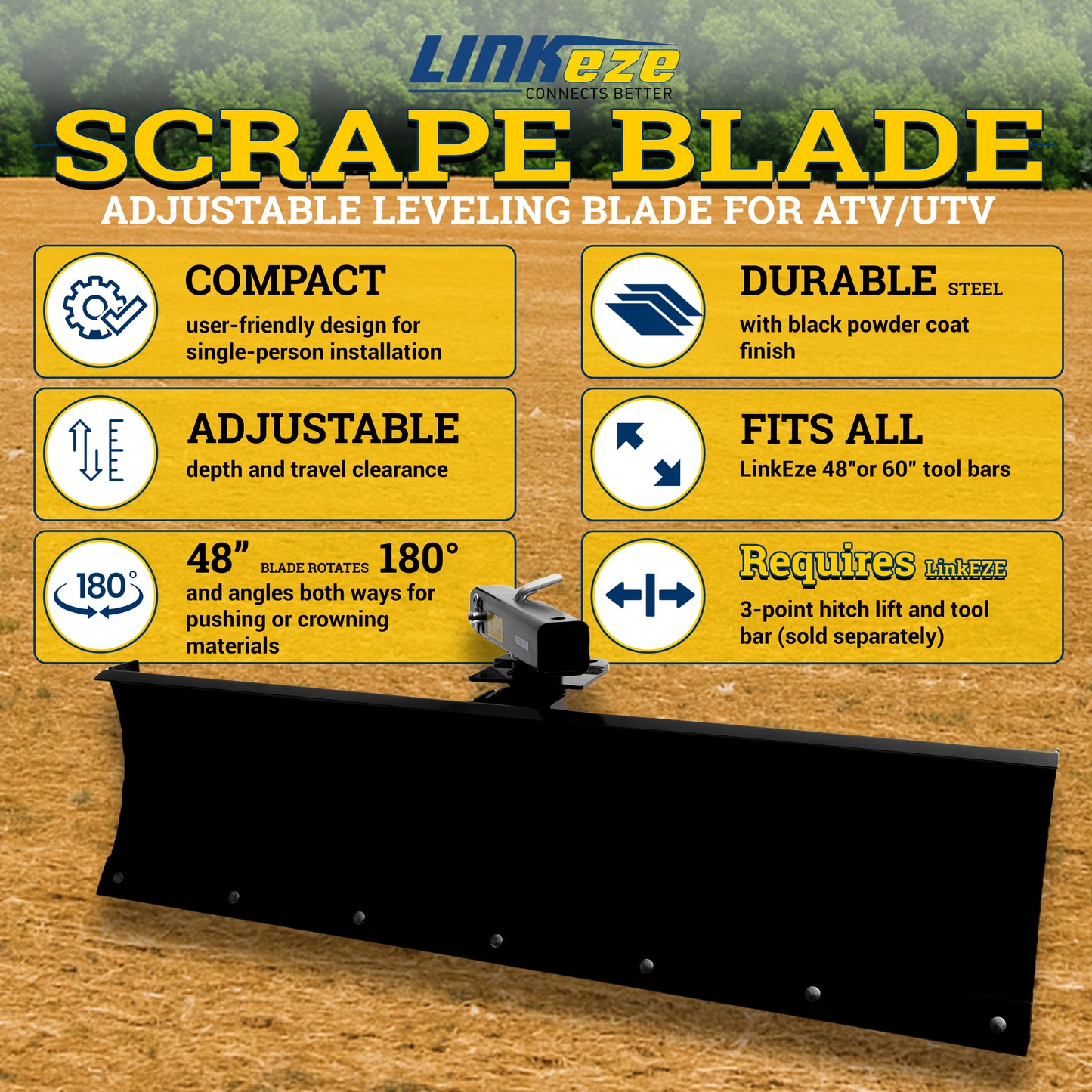 LinkEZE ATV/UTV Scrape Blade
