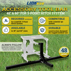 LinkEZE Accessory Tool Bar – 48” for 3-Point Hitch System