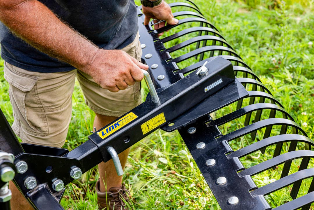 LinkEZE Landscape Rake – Durable Debris and Gravel Clearing Attachment