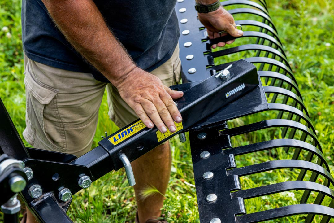 LinkEZE Landscape Rake – Durable Debris and Gravel Clearing Attachment