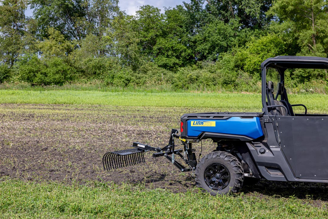 LinkEZE Landscape Rake – Durable Debris and Gravel Clearing Attachment