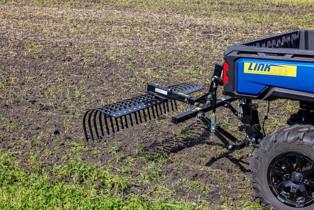 LinkEZE Landscape Rake – Durable Debris and Gravel Clearing Attachment