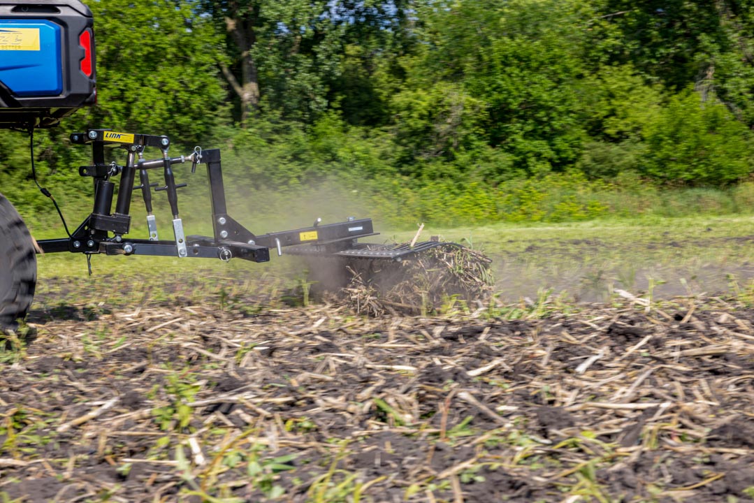 LinkEZE Landscape Rake – Durable Debris and Gravel Clearing Attachment